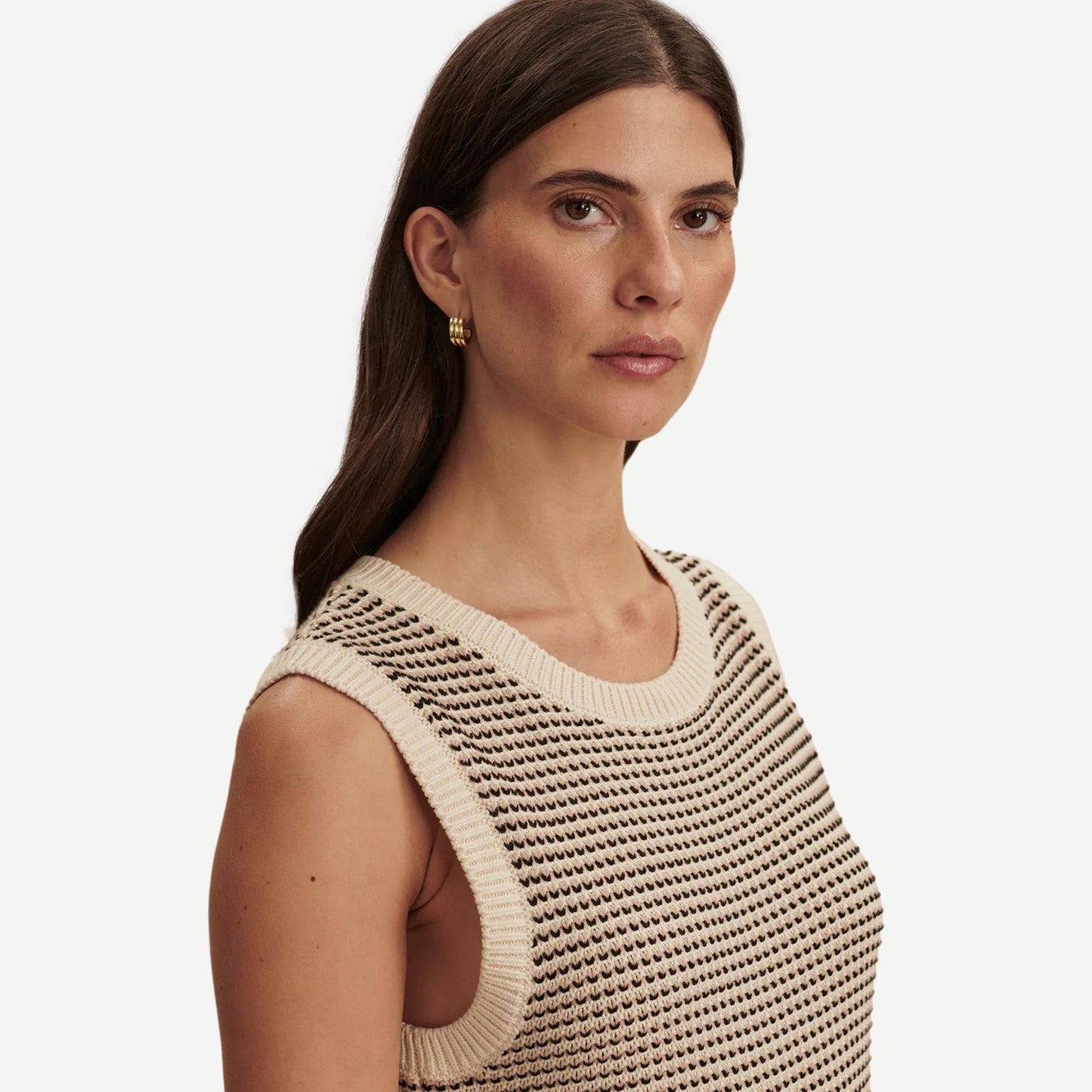 Sadia Switch Knit Dress - Birch - Galvanic.co