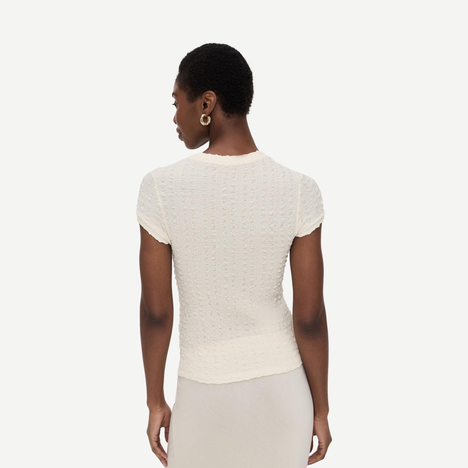 Puckered Cap Sleeve - Undyed - Galvanic.co