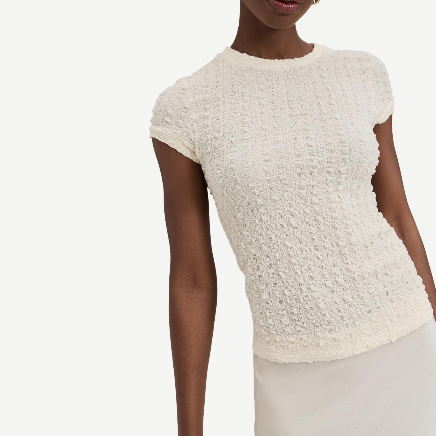 Puckered Cap Sleeve - Undyed - Galvanic.co