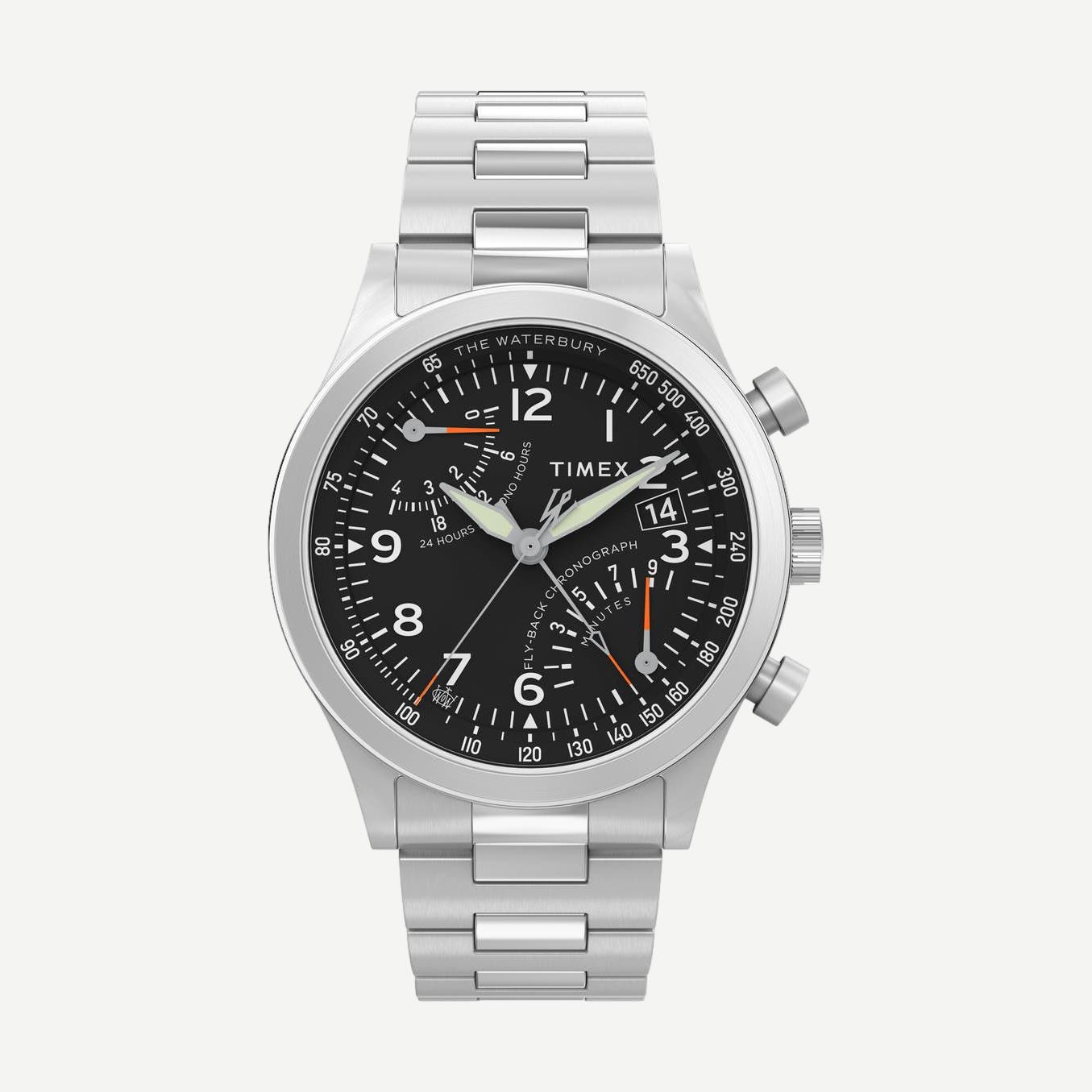 Waterbury Traditional Fly Back Chrono 43mm - Galvanic.co