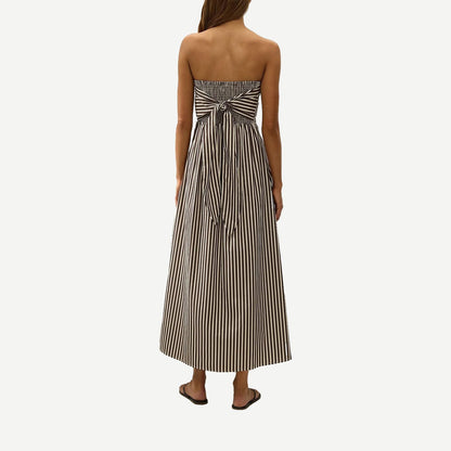 Casimiro Midi Dress - Rita Stripe Port