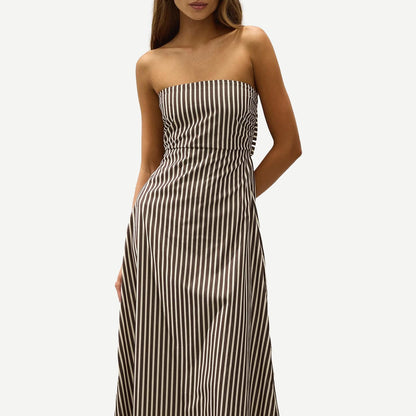 Casimiro Midi Dress - Rita Stripe Port