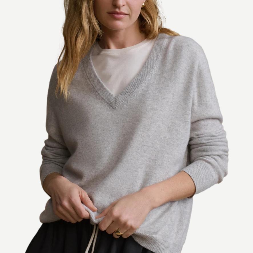 Flynn Cashmere Sweater - Grey - Galvanic.co