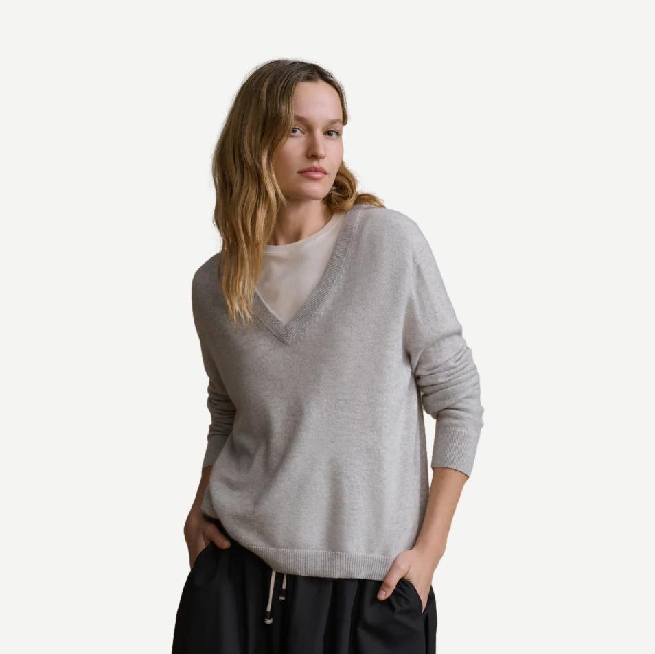 Flynn Cashmere Sweater - Grey - Galvanic.co