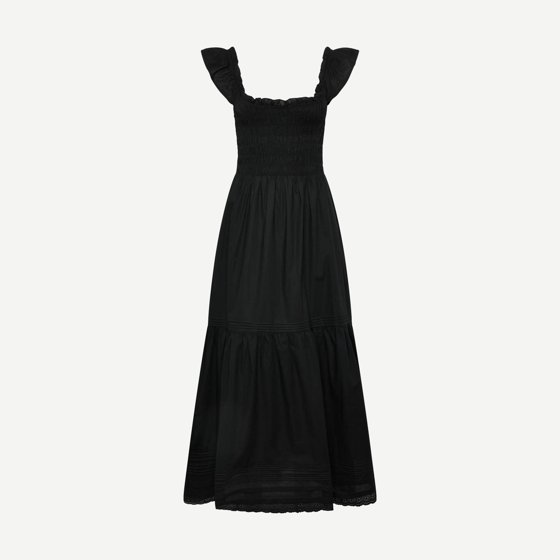 Valentina Maxi Dress - Fiore Lace Black - Galvanic.co