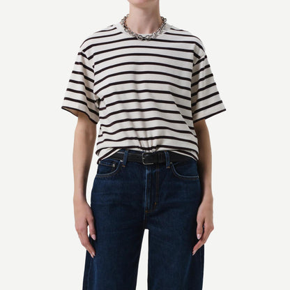 Goldie Tee - Chocolate Stripe - Galvanic.co