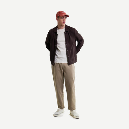 Hays Jersey Waffle Overshirt - Dark Brown