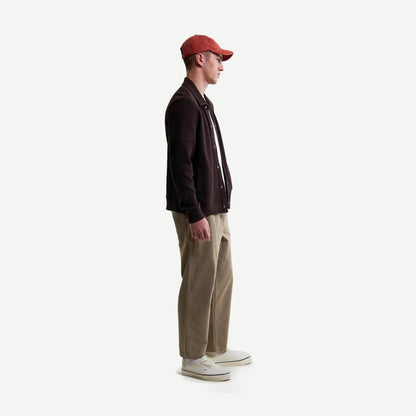 Hays Jersey Waffle Overshirt - Dark Brown