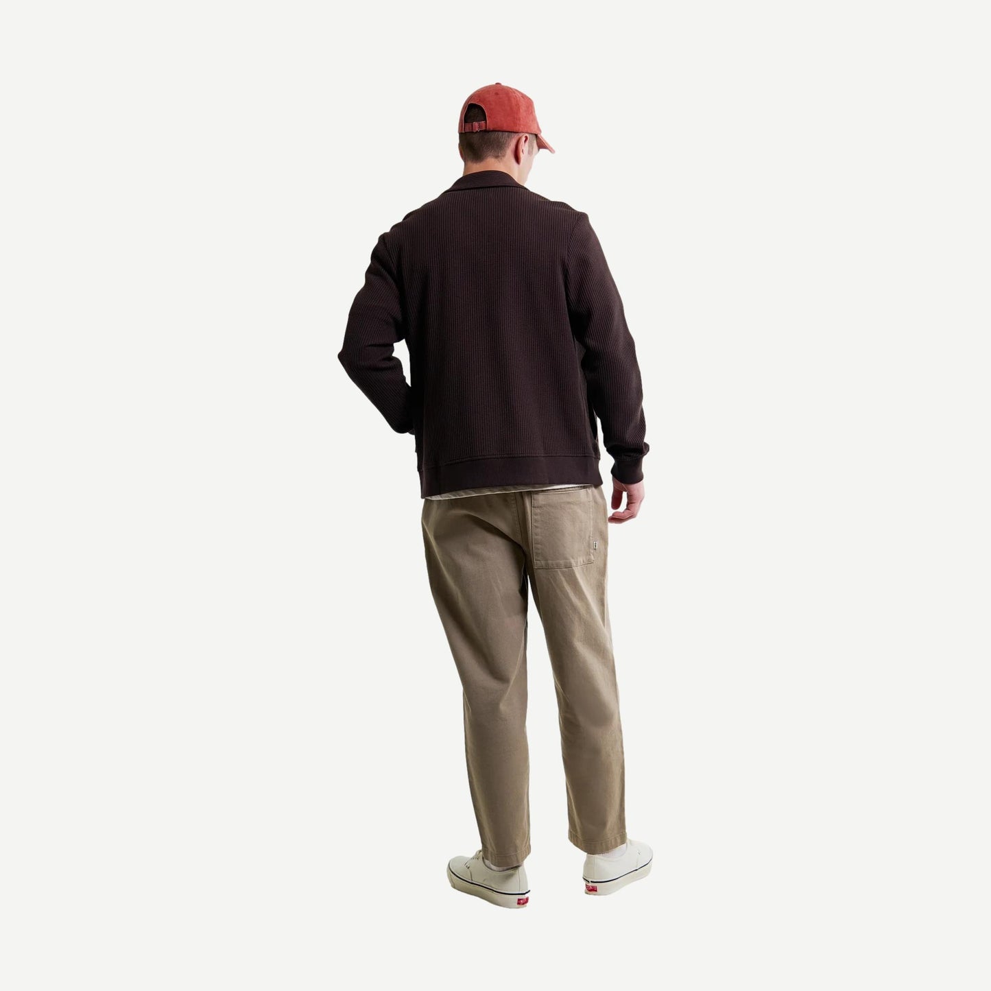 Hays Jersey Waffle Overshirt - Dark Brown