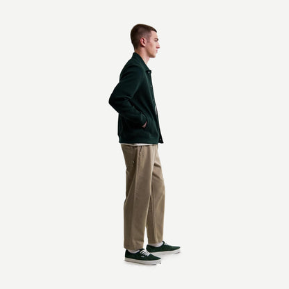 Hays Jersey Waffle Overshirt - Dark Green