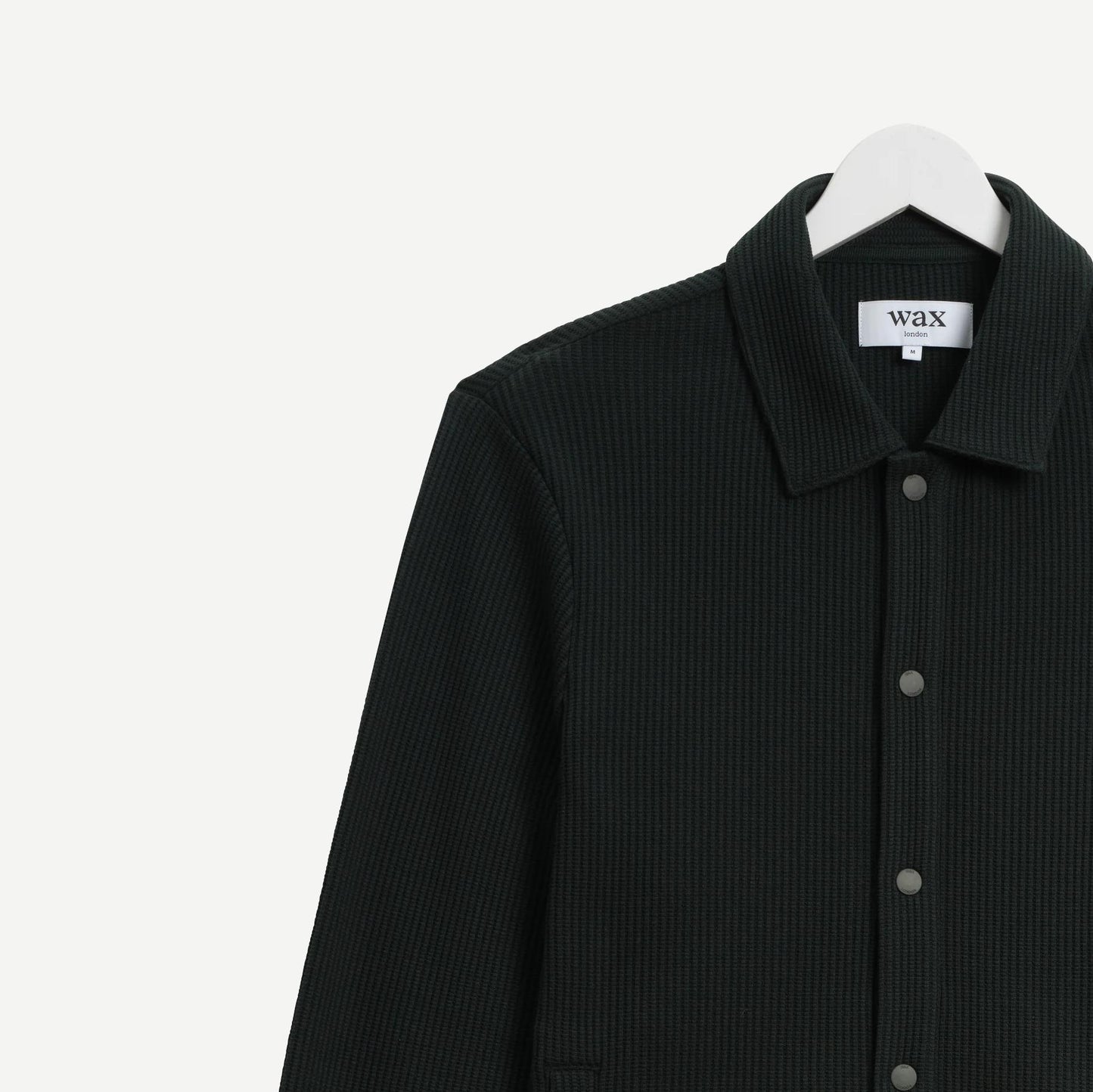 Hays Jersey Waffle Overshirt - Dark Green