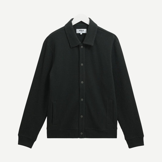 Hays Jersey Overshirt Rigid Waffle - Dark Green - Galvanic.co