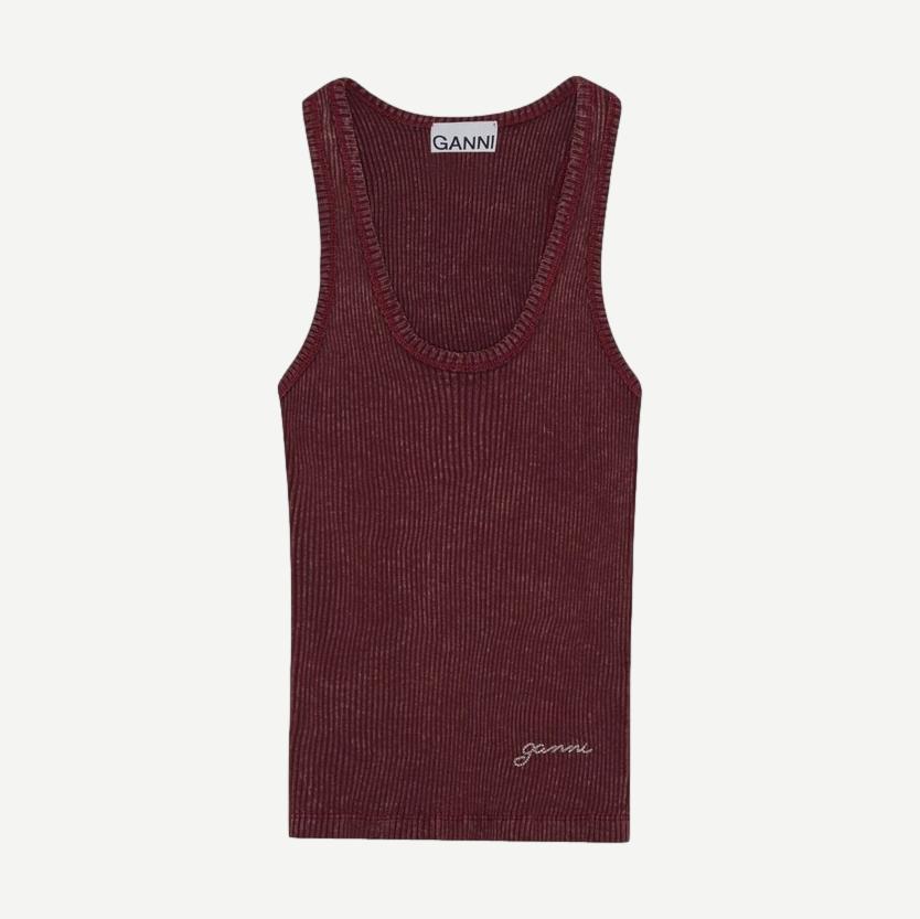 Heavy Rib Jersey Tank Top - Port Royale - Galvanic.co