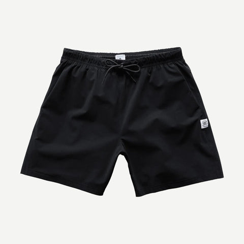 High Gauge Knit Swim Shorts - Black - Galvanic.co