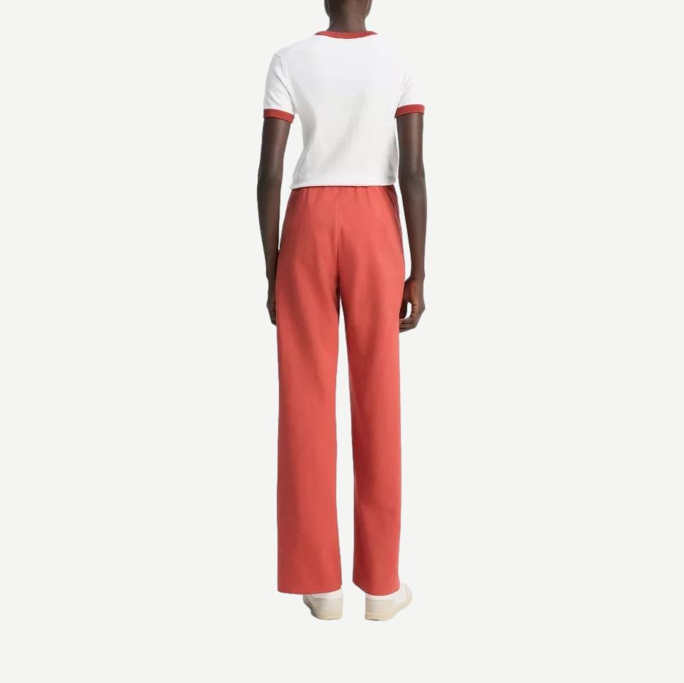 High Waist Cotton Bias Pant - Terra - Galvanic.co