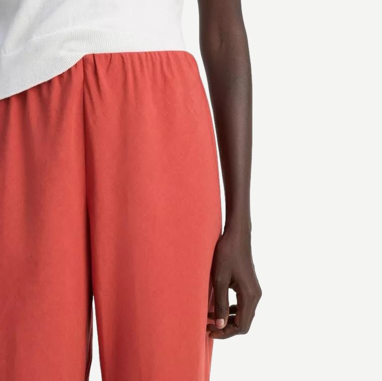 High Waist Cotton Bias Pant - Terra - Galvanic.co