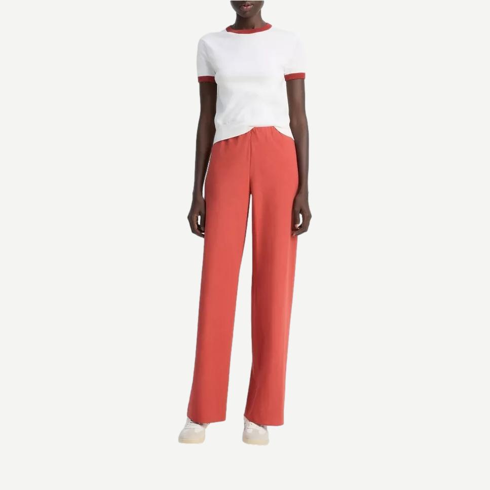 High Waist Cotton Bias Pant - Terra - Galvanic.co