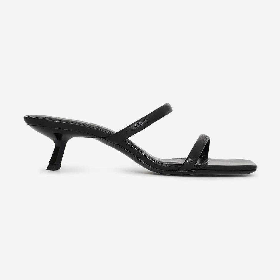 Hilda Mule Sandal - High Shine Black - Galvanic.co
