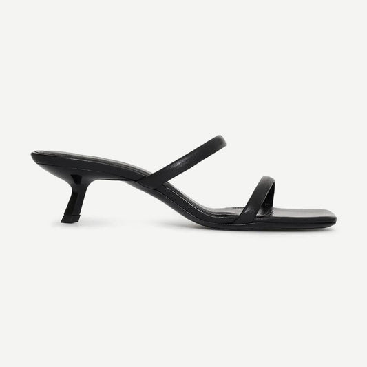 Hilda Mule Sandal - High Shine Black - Galvanic.co
