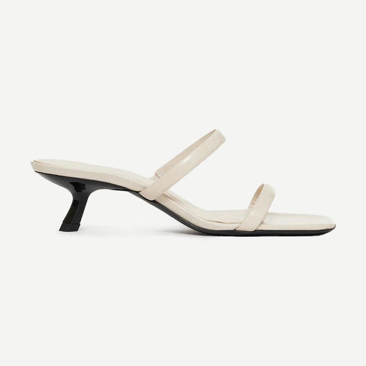 Hilda Mule Sandal - High Shine Bone - Galvanic.co
