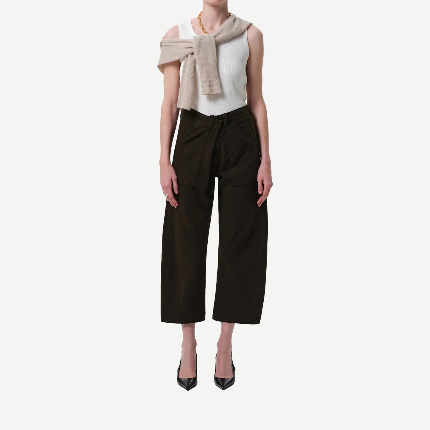 Inez Waffle Tank - Pashmina - Galvanic.co