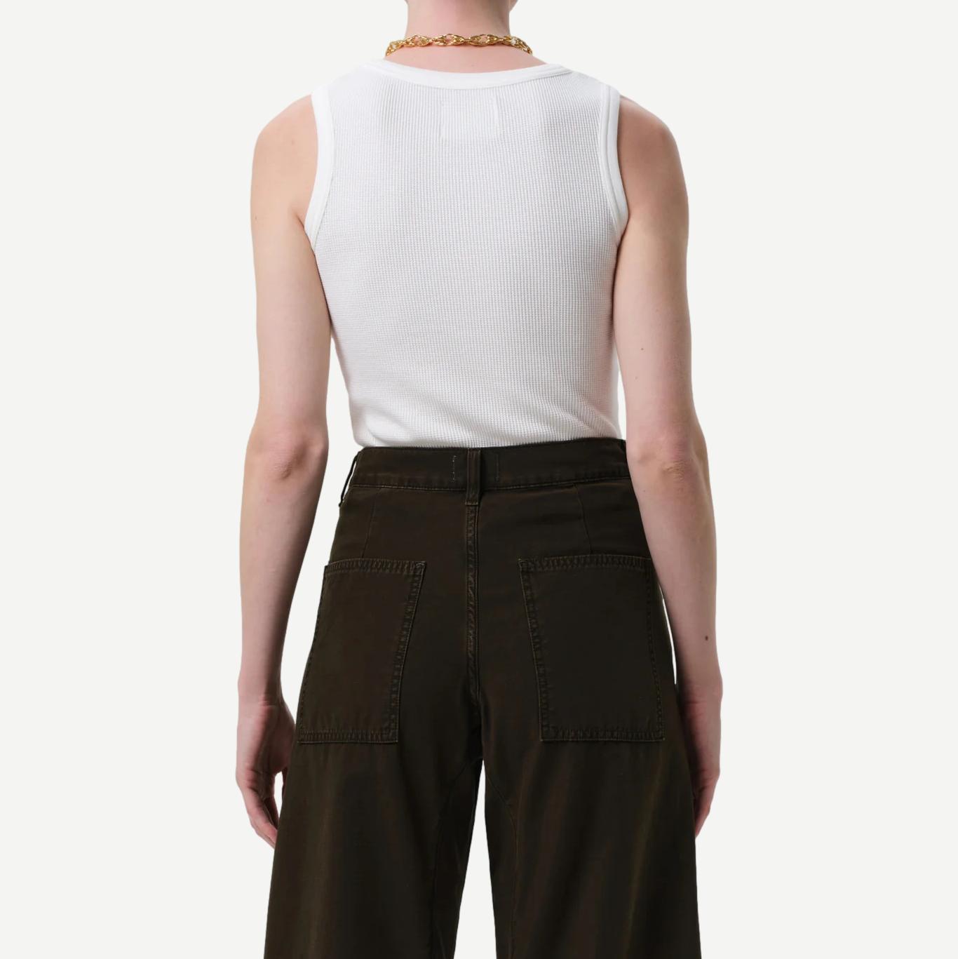 Inez Waffle Tank - Pashmina - Galvanic.co