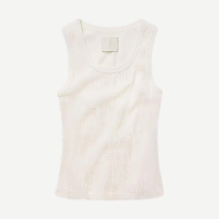 Inez Waffle Tank - Pashmina - Galvanic.co