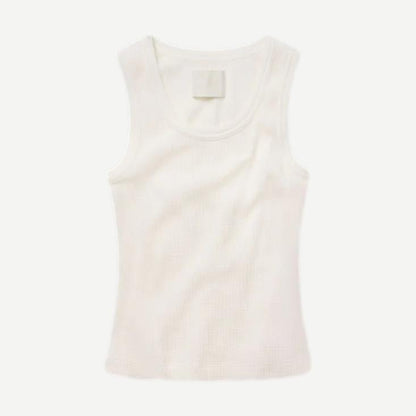 Inez Waffle Tank - Pashmina - Galvanic.co