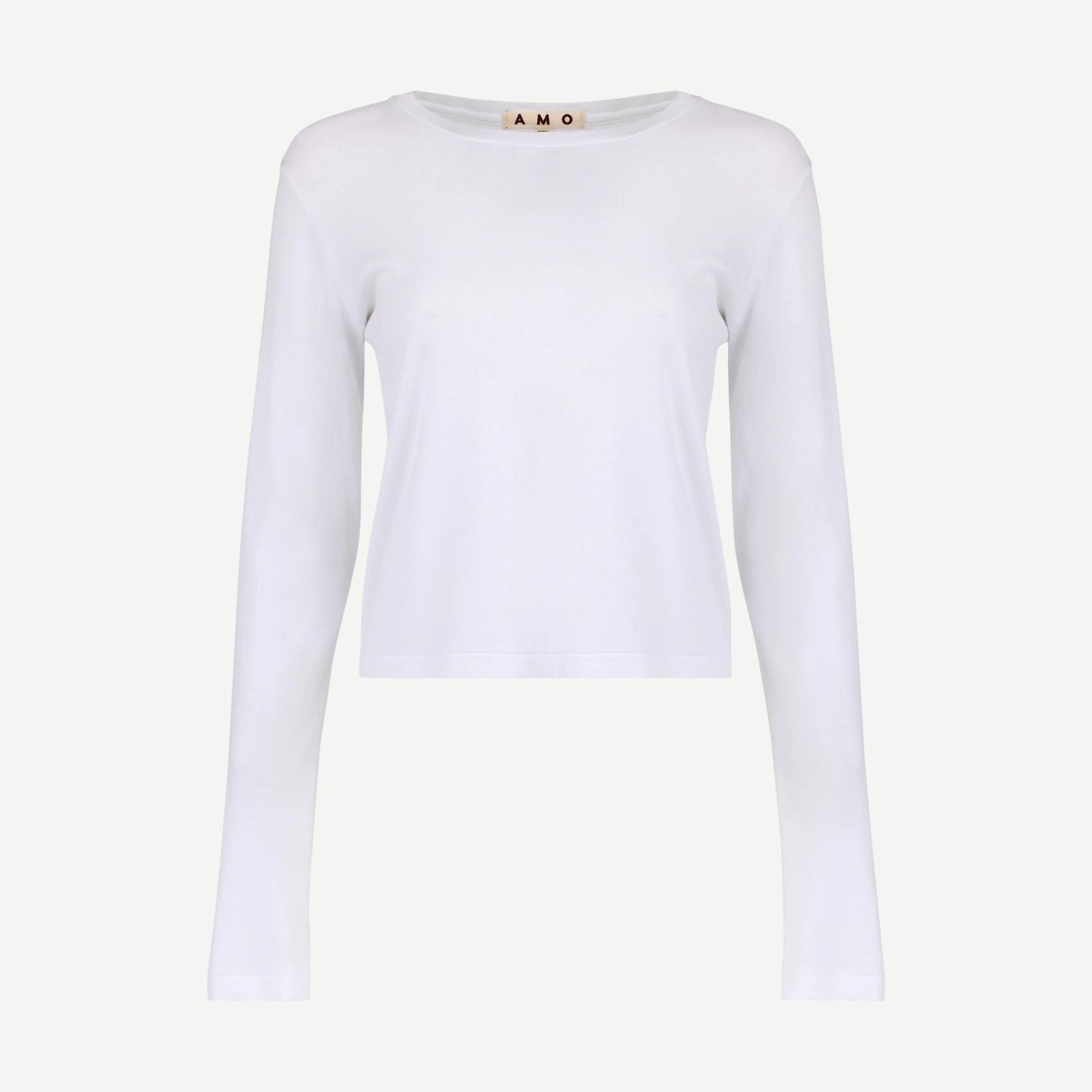 Jade Long Sleeve Tee - White - Galvanic.co