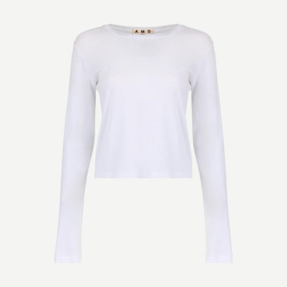 Jade Long Sleeve Tee - White