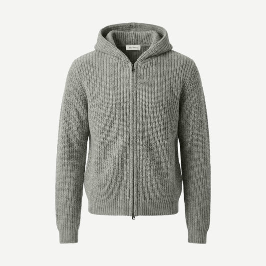 Capri Cashmere Full Zip - Grey