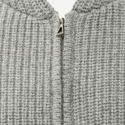Capri Cashmere Full Zip - Grey