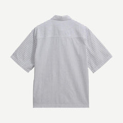 Kew SS Shirt - Boucle Stripe White - Galvanic.co