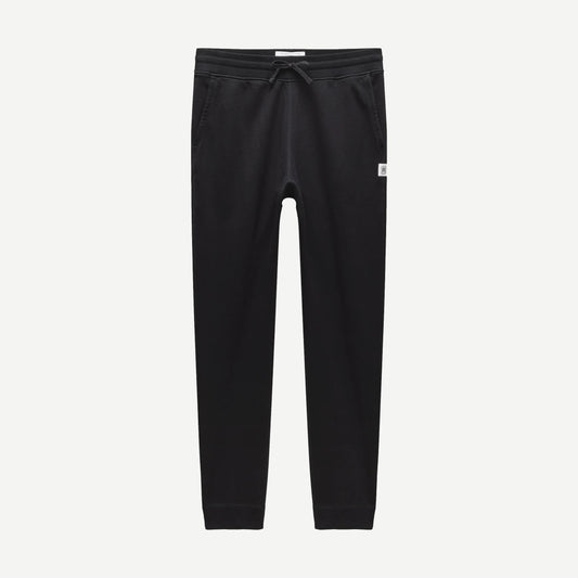 Knit Midweight Terry Slim Sweatpant - Black - Galvanic.co