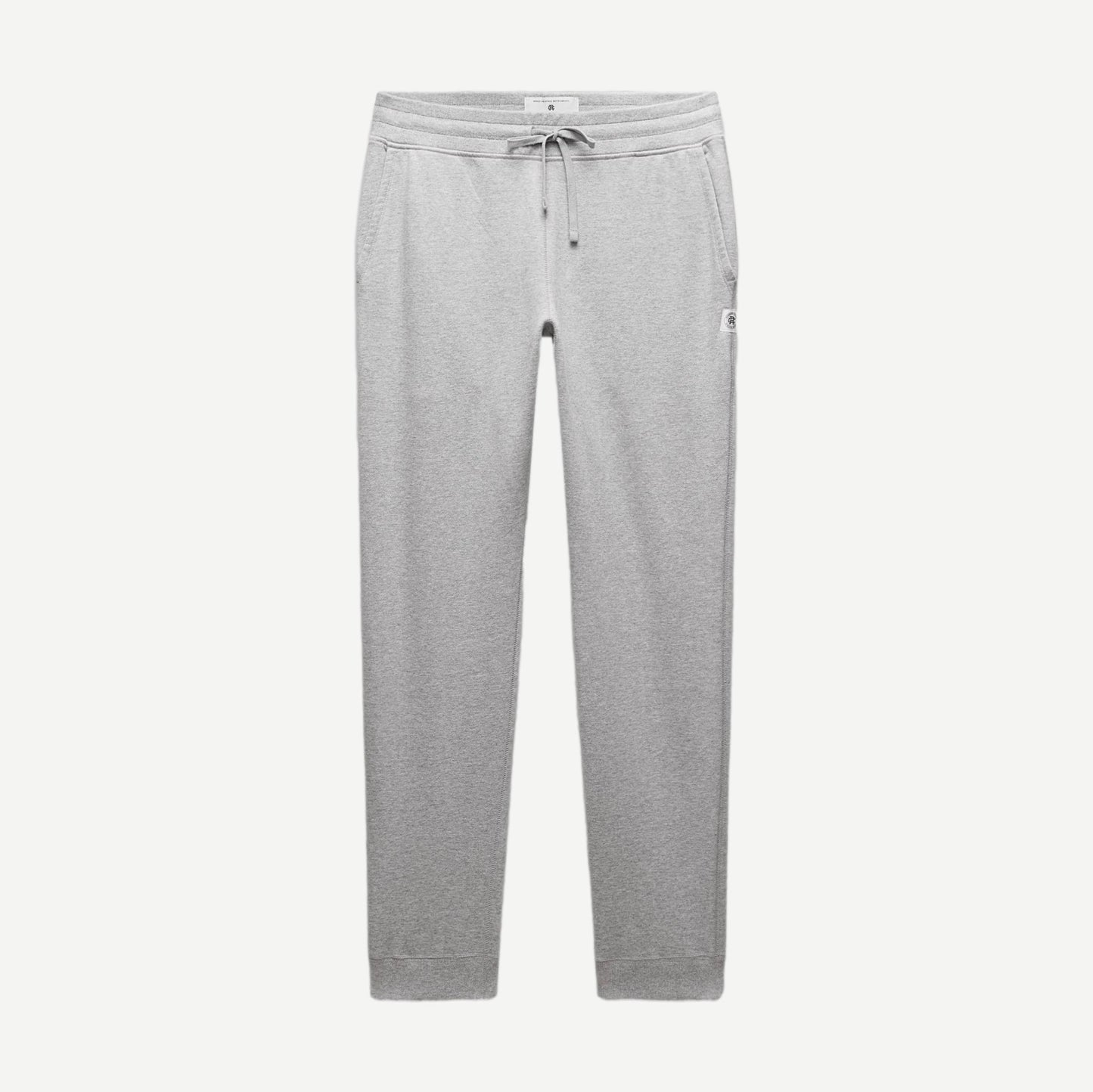 Knit Midweight Terry Slim Sweatpant - Heather Grey - Galvanic.co