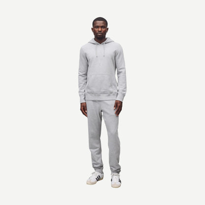 Knit Midweight Terry Slim Sweatpant - Heather Grey - Galvanic.co