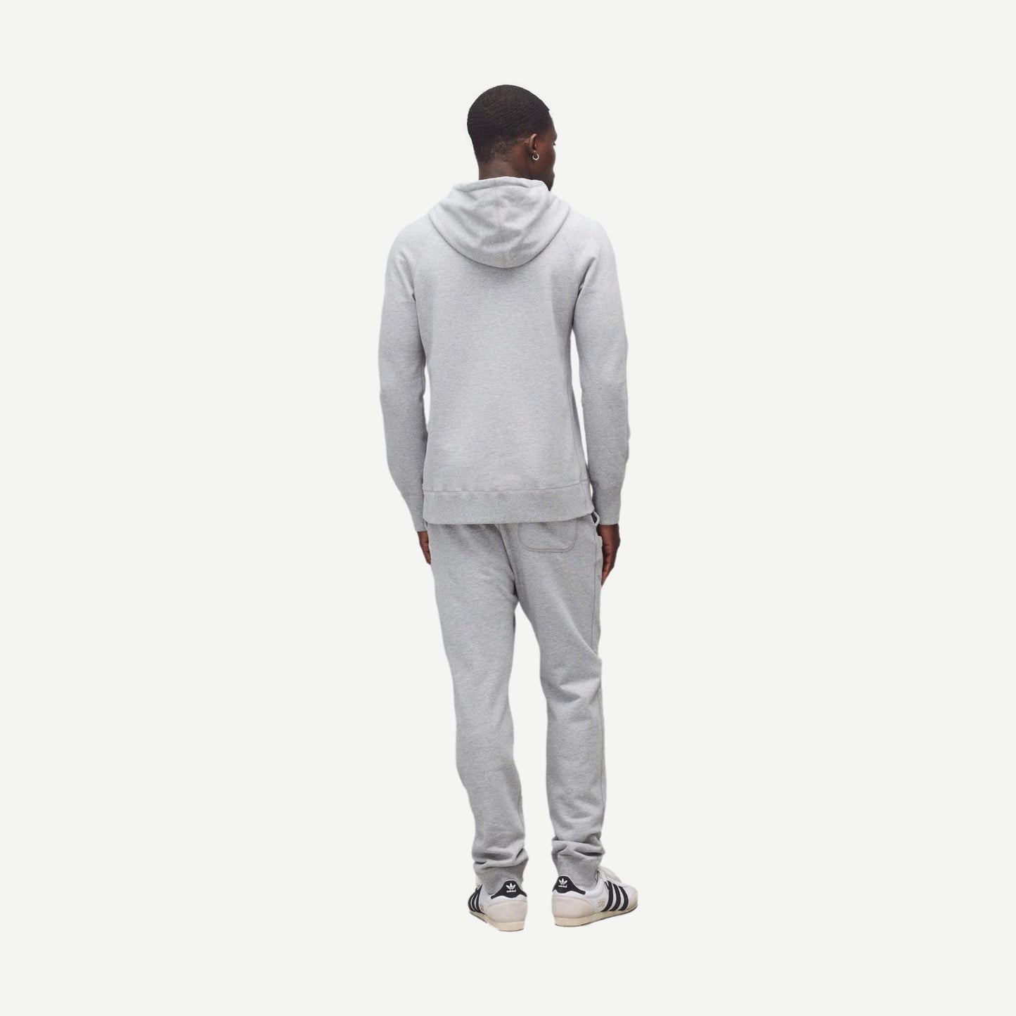 Knit Midweight Terry Slim Sweatpant - Heather Grey - Galvanic.co