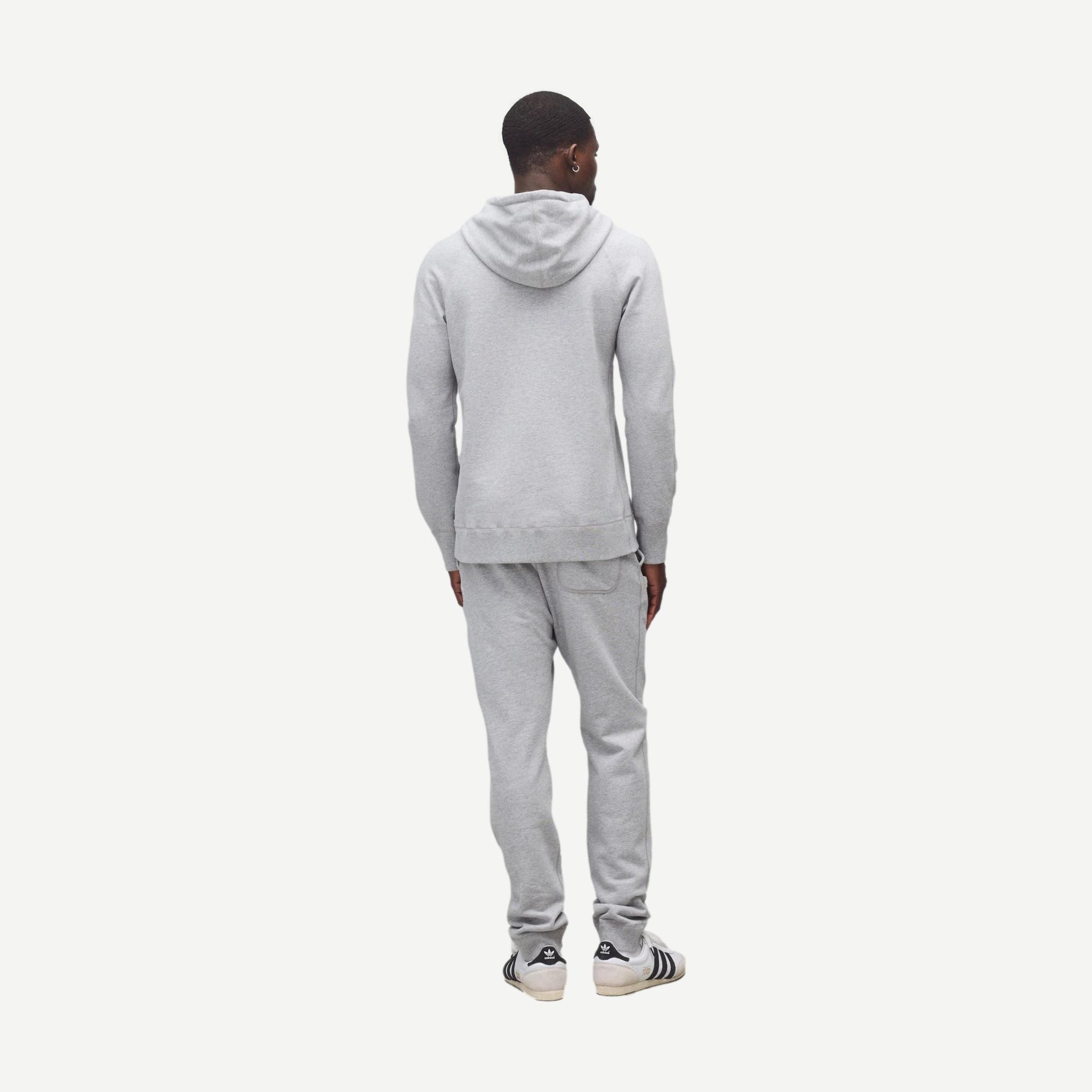 Knit Midweight Terry Slim Sweatpant - Heather Grey - Galvanic.co