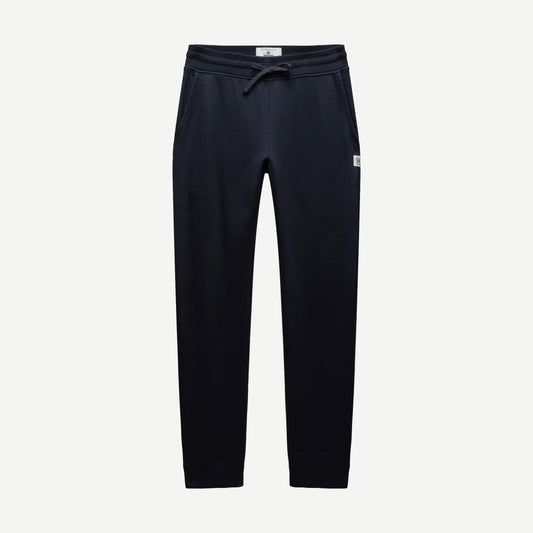 Knit Midweight Terry Slim Sweatpant - Navy - Galvanic.co