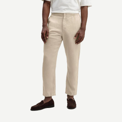 Kurt Trouser V2 Washed Linen - Beige - Galvanic.co