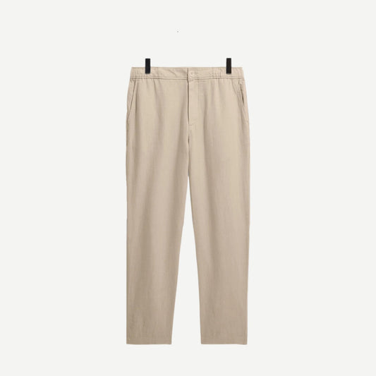 Kurt Trouser V2 Washed Linen - Beige - Galvanic.co
