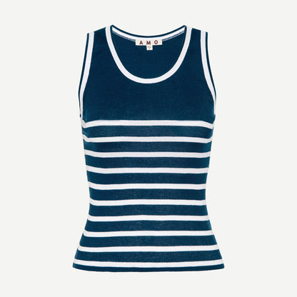 Ladylove Tank - Neptune/White - Galvanic.co