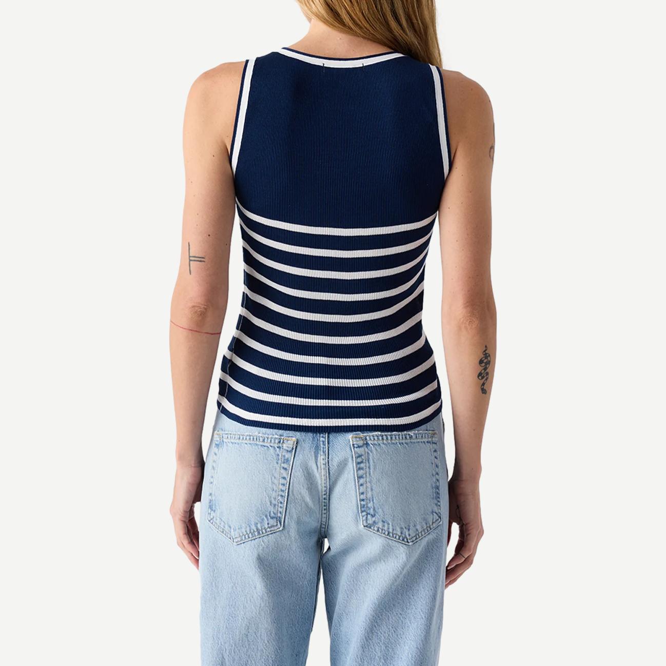 Ladylove Tank - Neptune/White - Galvanic.co