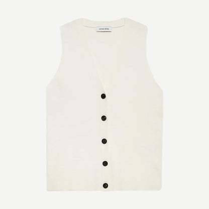 Lawrence Vest - Ivory - Galvanic.co