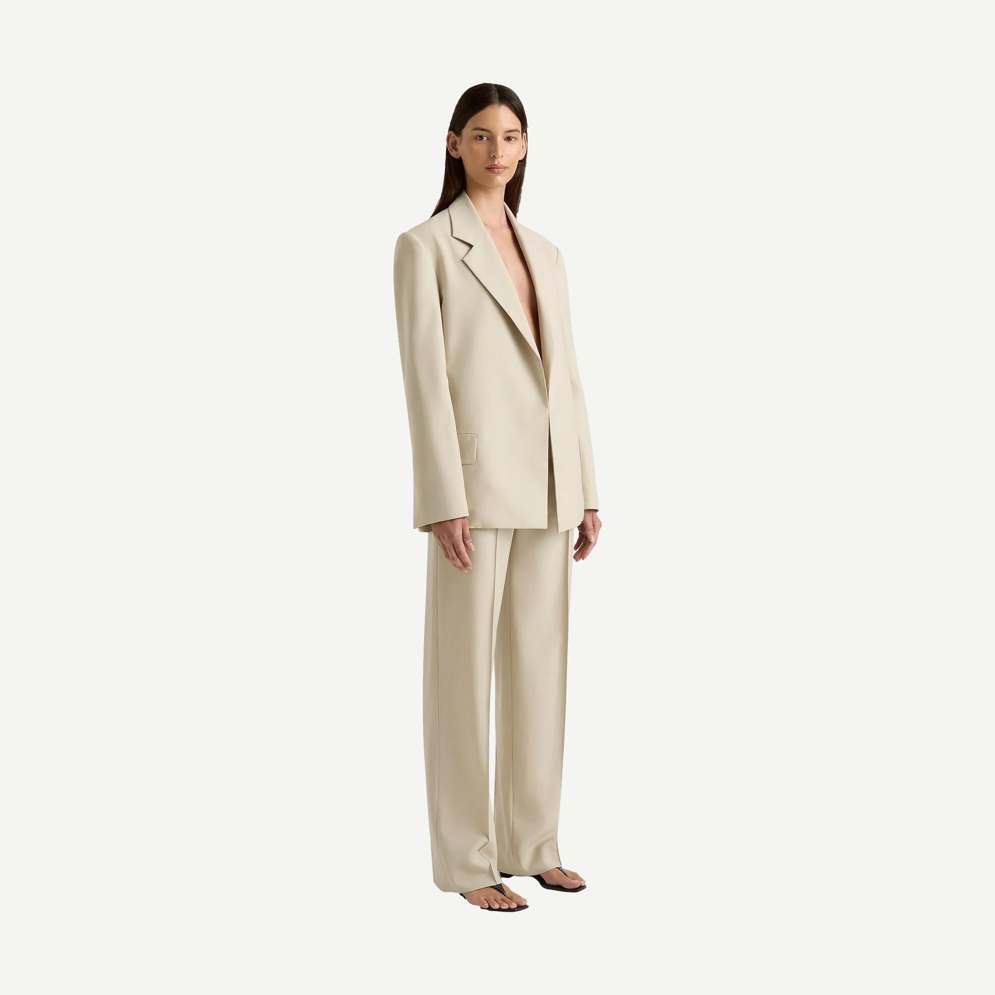 Lena Blazer - Beige - Galvanic.co