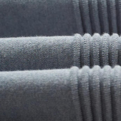 Lennox Zip Polo Milano Ripple Stripe - Grey Blue - Galvanic.co