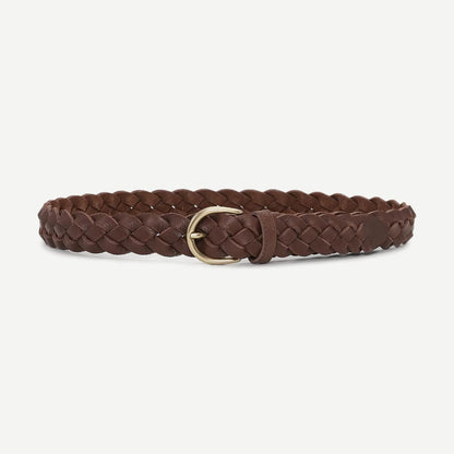 Victor Braided Belt - Brown