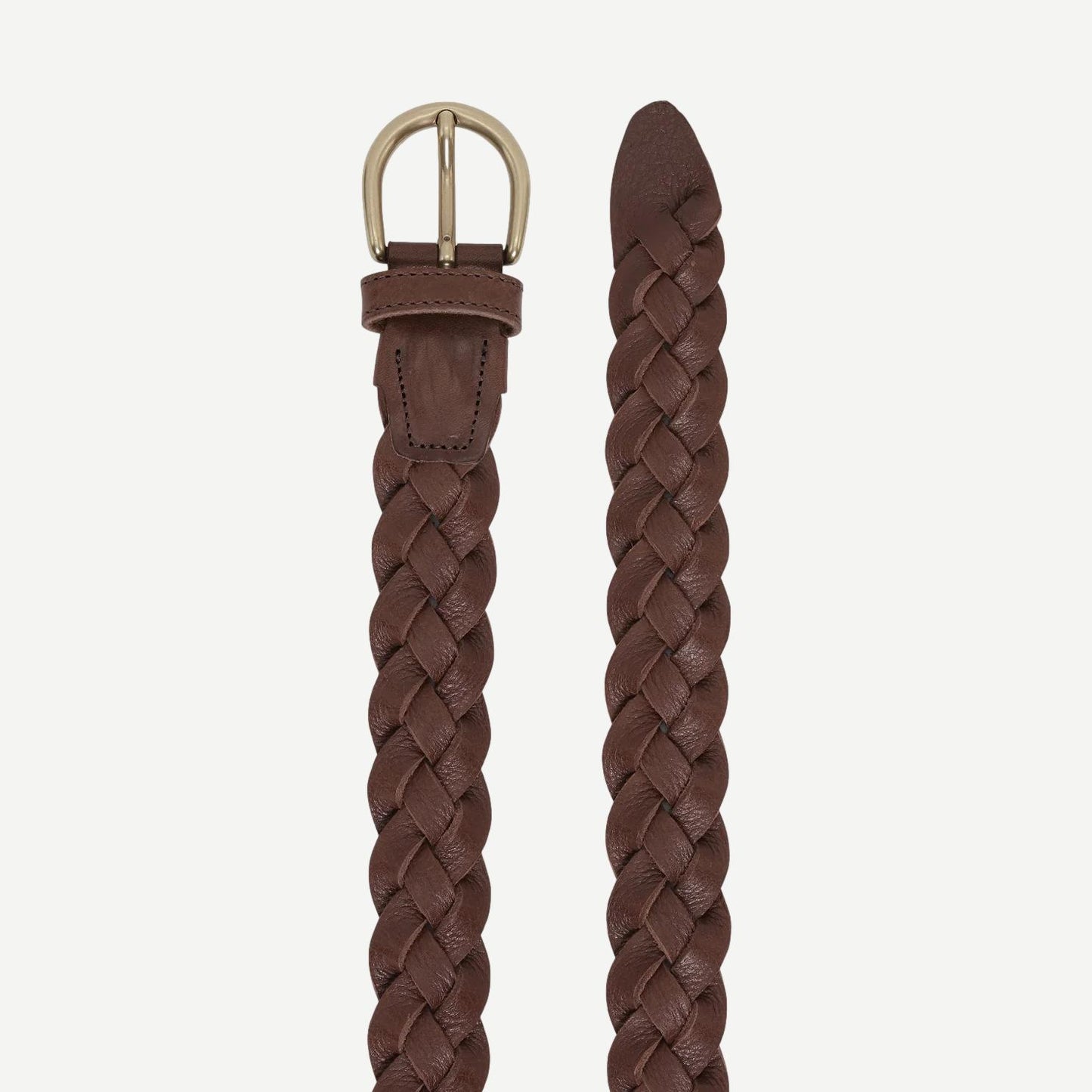 Victor Braided Belt - Brown