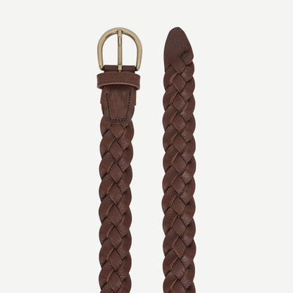 Victor Braided Belt - Brown