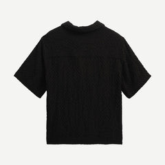 Lido SS Shirt - Box Dobby Black - Galvanic.co